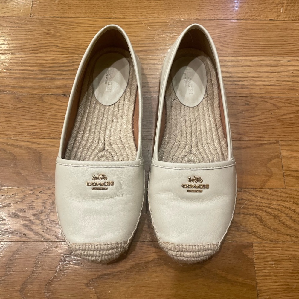 Coach Cream Espadrilles